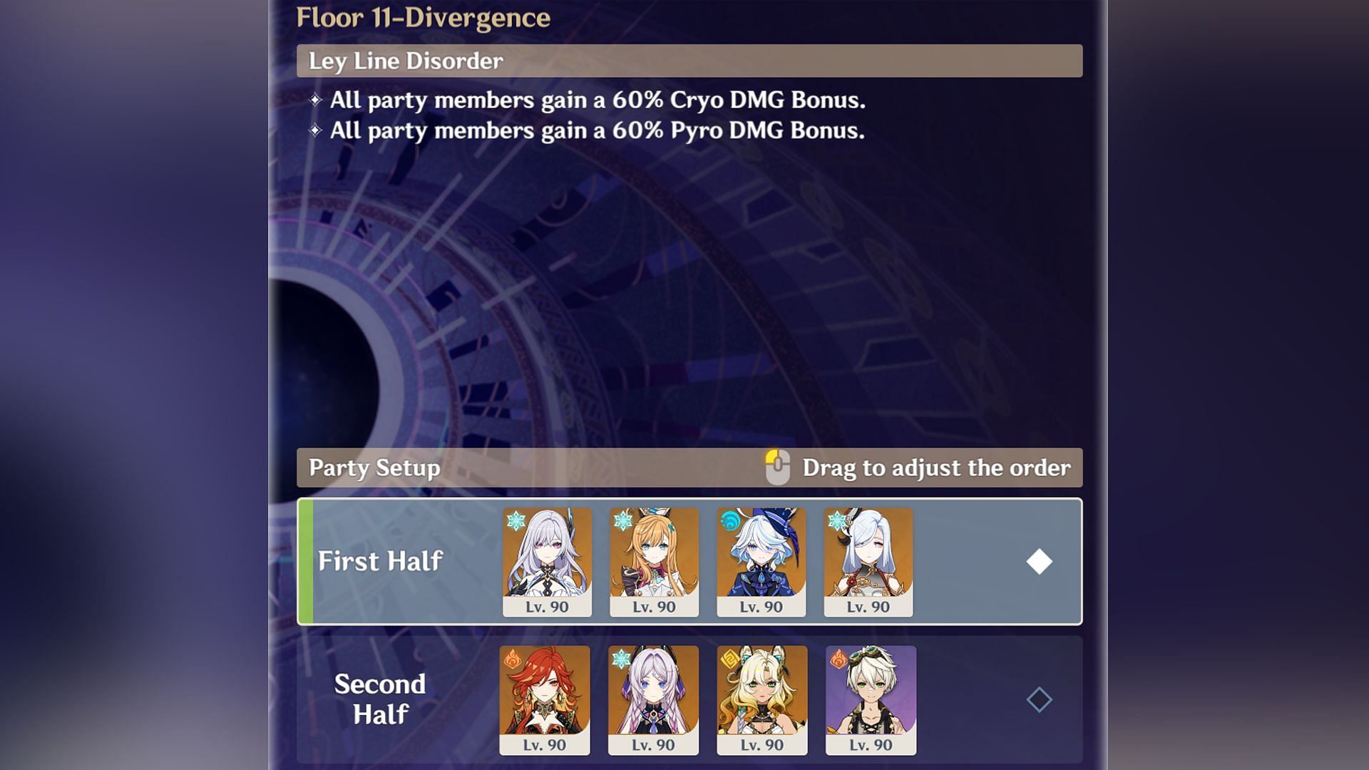 Best team choices for Floor 11 of Genshin Impact 5.7 Spiral Abyss (Image via Sportskeeda Gaming/HoYoverse)